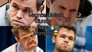 Magnus Carlsen Blunder and Rage Moments Compilation!🔥