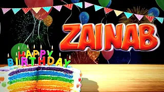 ZAINAB Happy Birthday Song - Wish You Happy Birthday ( ZAINAB )