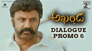 Akhanda - Dialogue Promo 6 | Nandamuri Balakrishna | Boyapati Srinu | Thaman S | Dec 2nd