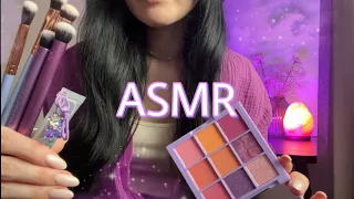 ASMR 🦄 Sister does your perple makeup • roleplay • layered sounds • no talking