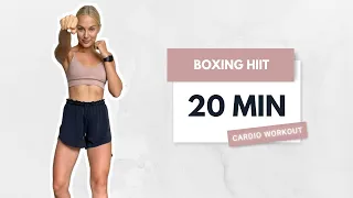 20 MINUTE BOXING WORKOUT l burn a lot of calories, no repeat, high intensity cardio