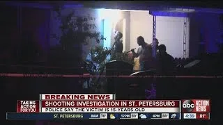 St. Pete teen, 15, critically injured in drive-by shooting