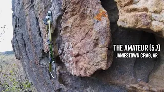 The Amateur (5.7 sport) - Jamestown Crag, AR