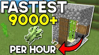 FASTEST Easiest Sugarcane Farm Minecraft Bedrock 1.20