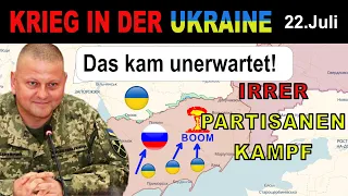 22.Juli: Bombig - Ukrainische Partisanen SPRENGEN RIESIGES RUSSISCHES MUNITIONSDEPOT | Ukraine-Krieg