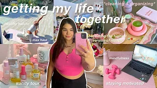 GETTING MY LIFE TOGETHER: reset routine, cleaning, decluttering & organizing