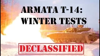 TANK ARMATA T-14: Winter tests [1080p]. Russian tank performs firing trials (rare).