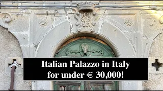 Italian Palazzo under €30,000! (Palazzo italiano meno di €30.000!)