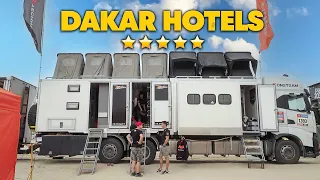 Sleeping in the desert - Camping Set ups at Dakar 2023