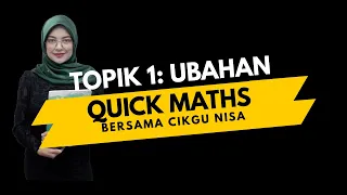 MATEMATIK TINGKATAN 5 KSSM: TOPIK 1 Gubahan (Part 1)