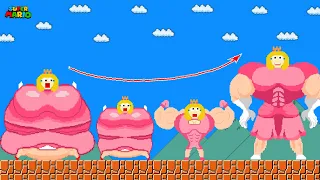 Evolution of Peach: Fat to Muscle in Super Mario Bros.