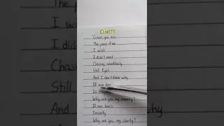 Zedd feat. Foxes - Clarity | Clarity hand written Lyrics | 'Cause you are the piece of me I wish