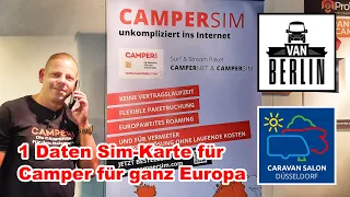 CamperSim - 1 Sim-Karte für Camper für ganz Europa - Überall Daten im jeweils besten Netz in Europa