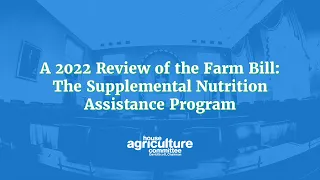 A 2022 Review of the Farm Bill: The Supplemental Nutrition Assistance Program