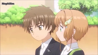 Sakura y Shaoran van juntos a la escuela - Sakura Clear Card (Cap 12 )