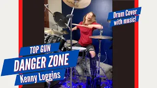 Kenny Loggins - Danger Zone in Top Gun (Drum Cover / Drummer Cam) LIVE by Teen Drummer Lauren Young