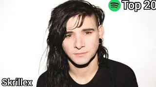 Top 20 Skrillex Most Streamed Songs On Spotify (Sep 17, 2021)