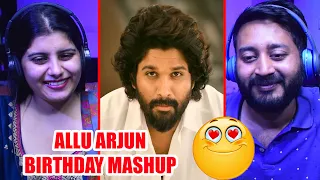 Allu Arjun Birthday Mashup Reaction | First Time Watching | Telgu Cinema | Movies Reaction
