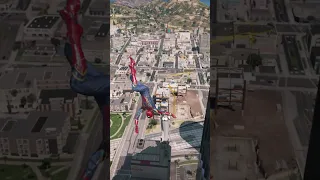 GTA 5 Epic Ragdoll | Spiderman Funny Falling Scene#109😜😜😜😜/Euphoria Physics/jump/fails#gta5