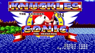 Knuckles the Echidna in Sonic the Hedgehog - Longplay/Walkthrough (No Damage)