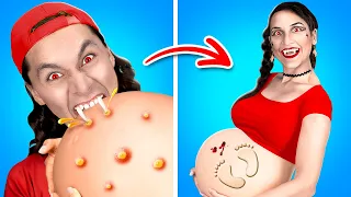 OMG?! 😳 VAMPIRE IS PREGNANT! Extreme PARENTING Hacks for a VAMPIRE by Ha Ha Hub