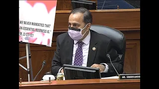 Congressman Krishnamoorthi at Select Subcommittee on COVID Hearing with Dr. Fauci, Dr. Walensky