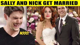 CBS Young And The Restless Sally recognized Adam's fake face - his determination to be Nick's wife