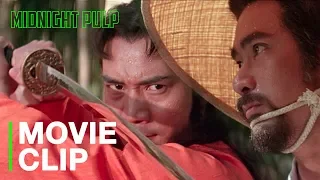 Two swordsmen fight off ninja assassins | Amazing action sequence from "Duel to the Death' [HD]