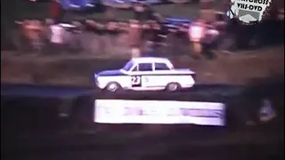 Rallycross Lotus Cortina 1960 Rare Lydden Hill footage Anti Clockwise running.