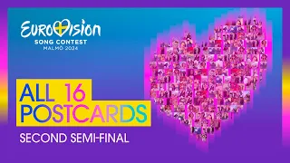 All 16 Postcards from the Second Semi-Final | Eurovision 2024 | #UnitedByMusic 🇸🇪