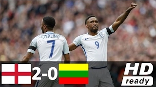 England vs Lithuania 2-0 - All Goals and Highlights - World Cup 2017/18 HD