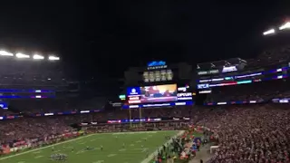 Patriots fans singing to Bon Jovi at Gillette AFC Championship game vs Jacksonville