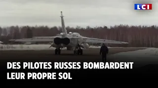 Des pilotes russes bombardent leur propre sol