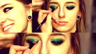 Green | smokyeye makeup Изумрудный макияж Зеленый