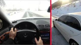 Mercedes-Benz W211 Winter Driving + Mercedes-Benz W212