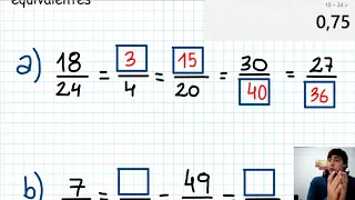 Ejemplo de fracciones equivalentes 3