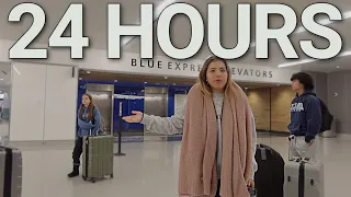24 Hours in the Airport / Dream Trip Flight ✈️ canceled | FOREVERFAMILYVLOGS
