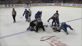 Rasmus Dahlin rocks Brad Marchand and chaos erupts