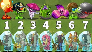 Every Plants Max Level Power Up VS Team Frozen Gargantuar Zombie - Who Will Win ? - PvZ 2 Challenge