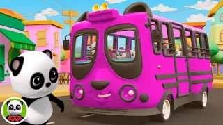Die Räder im Bus Beliebte Reime für Kinder auf Deutsch von Baby Bao Panda