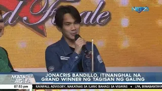 Jonacris Bandillo, itinanghal na Grand Winner ng Tagisan ng Galing