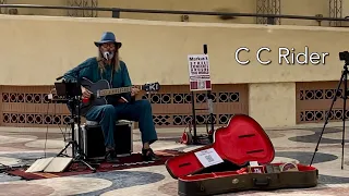 Busking in Alicante, Spain - C C Rider