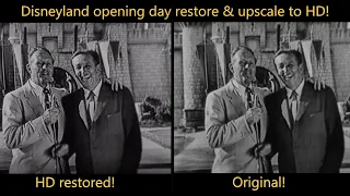 Disneyland Opening Day broadcast restored and upscaled to HD!