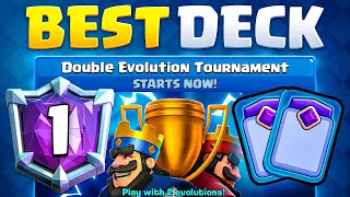 #1 IN THE WORLD in DOUBLE EVOLUTION TOURNAMENT! BEST DECK!