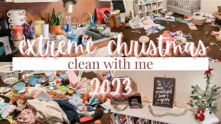 Extreme Christmas Clean With Me | Messy House Cleaning Motivation | Ollny Christmas Lights