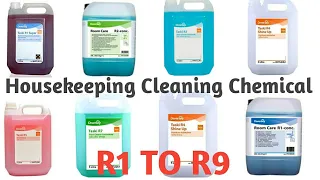 Housekeeping cleaning agents | Taski chemicals (R1 to R9) uses | Hotel management knowledge video 3