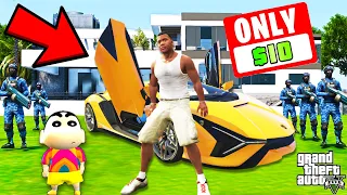 Franklin Buying EVERYTHING For $10 in GTA 5 | SHINCHAN and CHOP