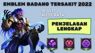 CARA SETTING EMBLEM BADANG TERSAKIT 2022 DI MOBILE LEGENDS, FULL DAMAGE DAN ATTACK SPEED