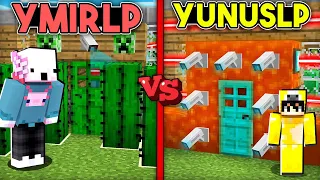 Minecraft'ta YunusLP Güvenli Evi VS YmirLP Güvenli Evi!!