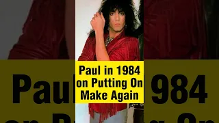 Paul Stanley asked in 1984 about possibly putting on makeup #kiss #kissband